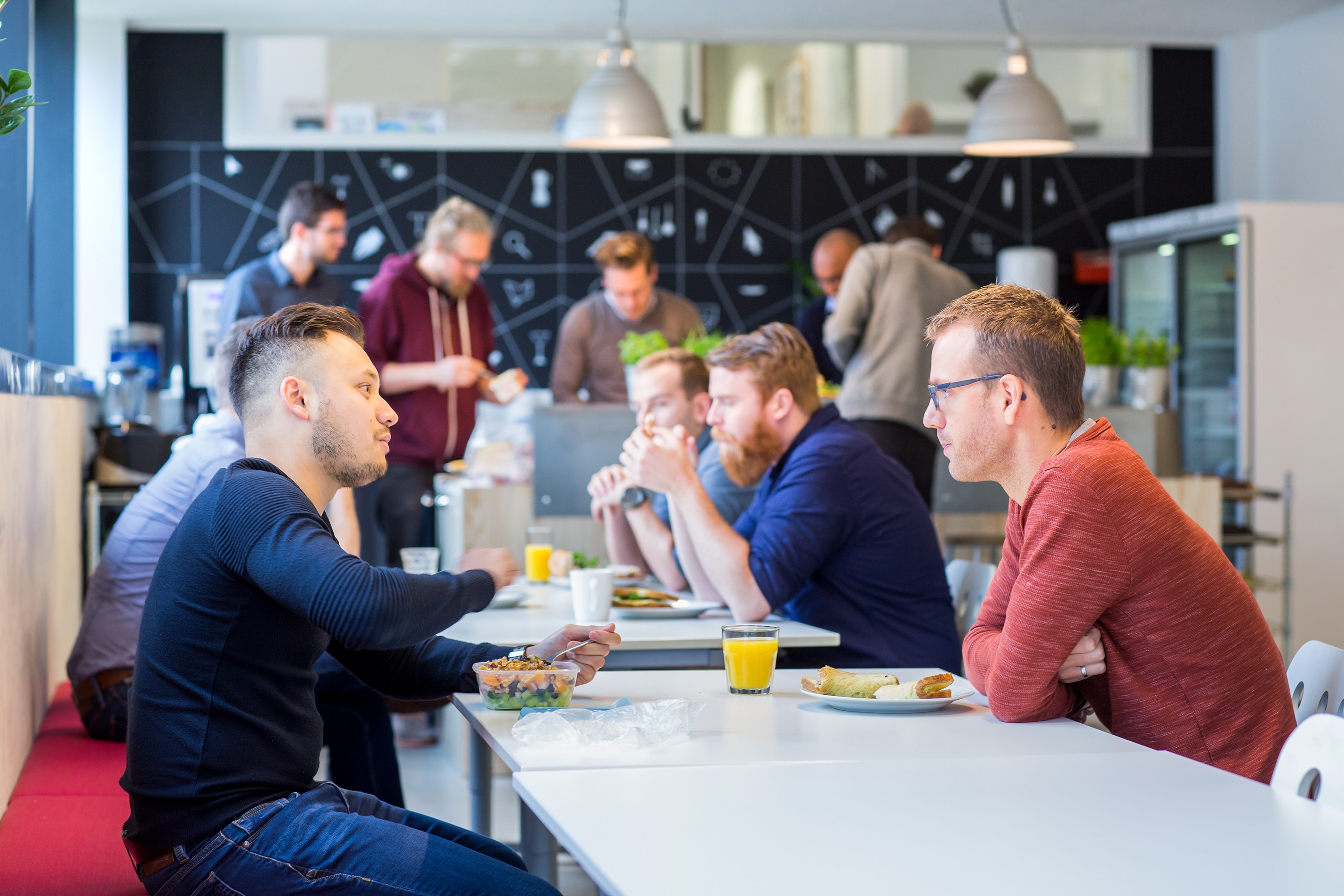 Lunch bij netvlies