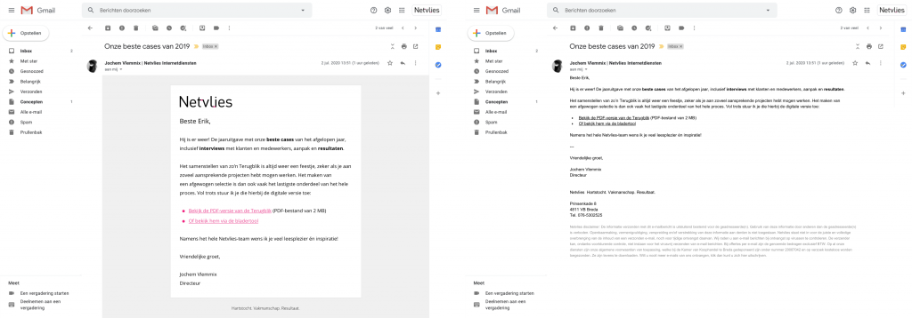 voorbeeld-emails-platte-en-opgemaakte-email-marketing-automation-campagne