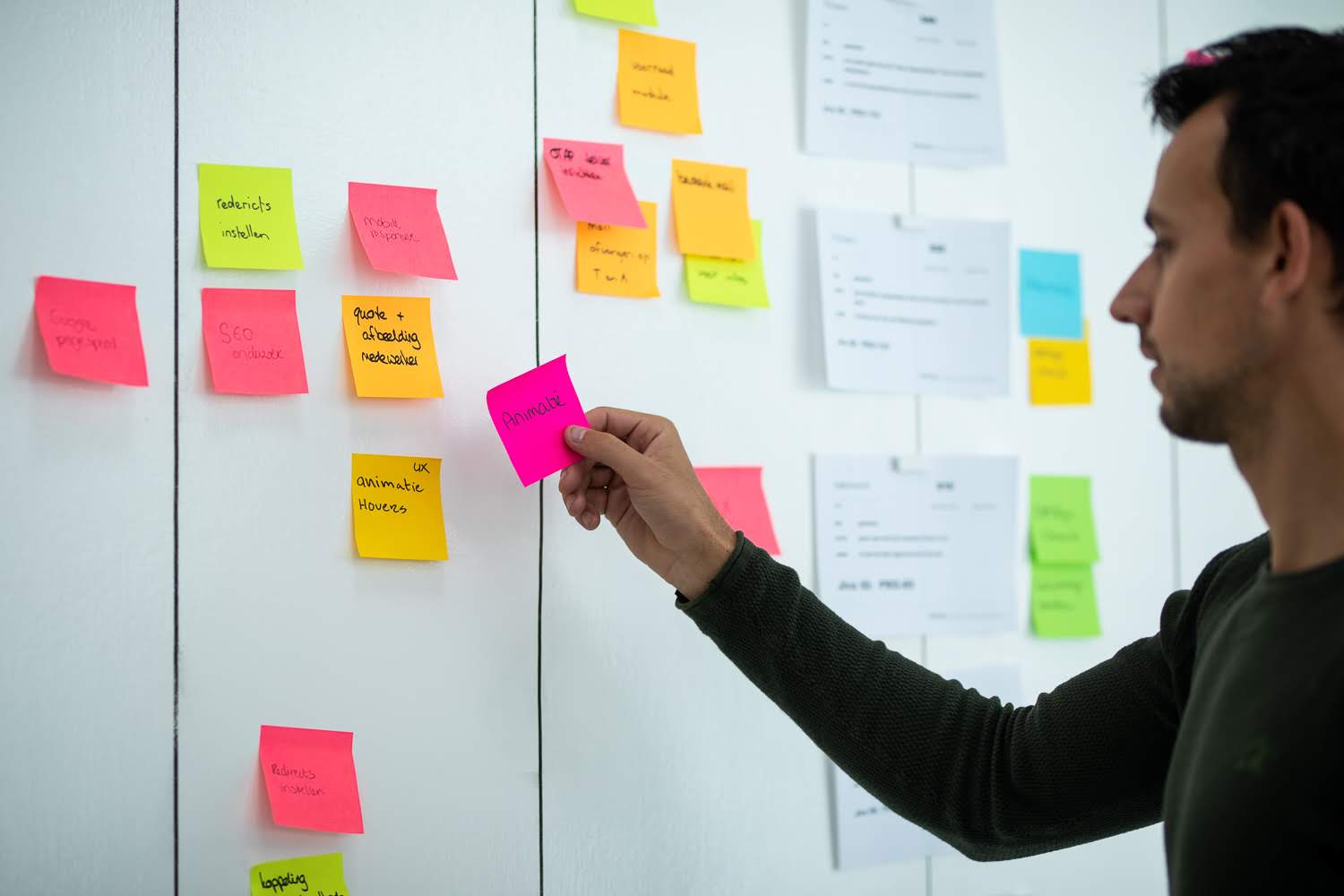 sfeerbeeld realisatie webapplicatie met Scrum.