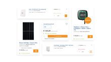 Elementen uit de webshop van Libra Energy